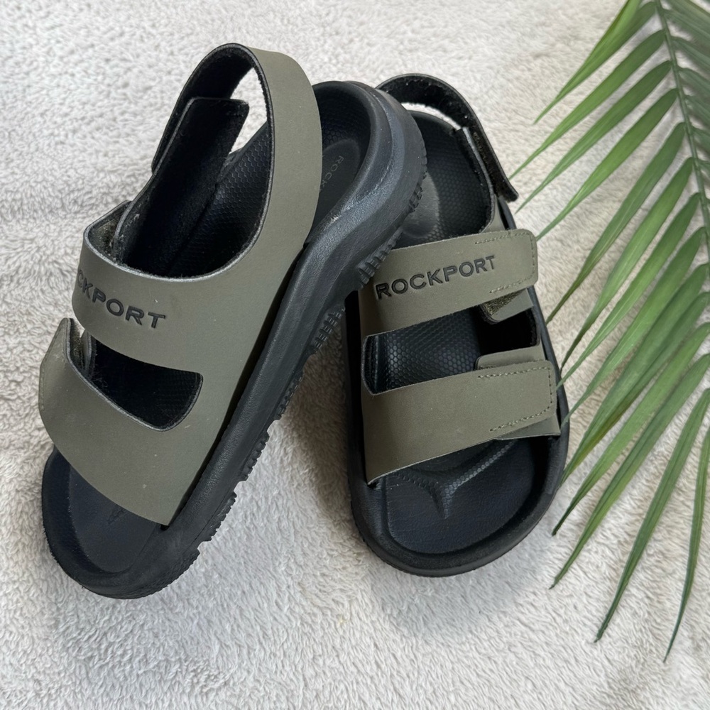 Rockport Kids Sandals - Green and Black
